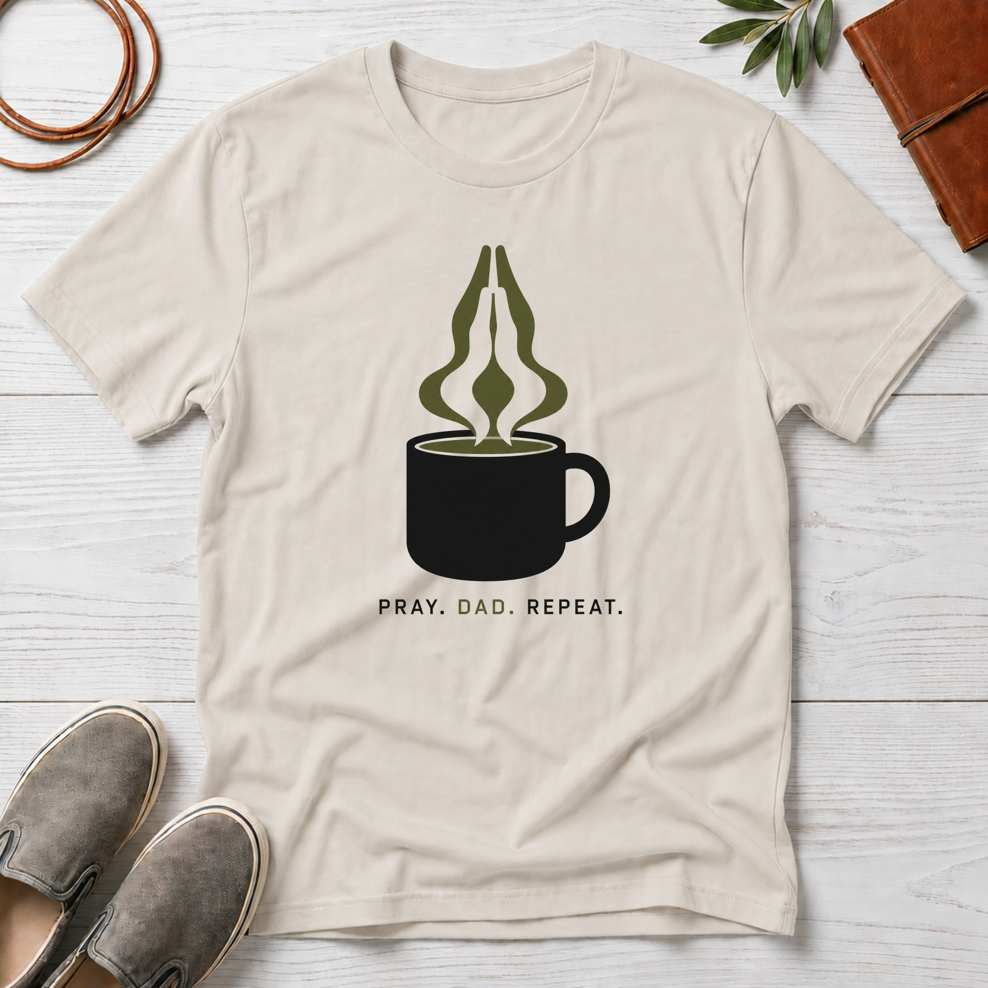 Pray Dad Repeat T-Shirt