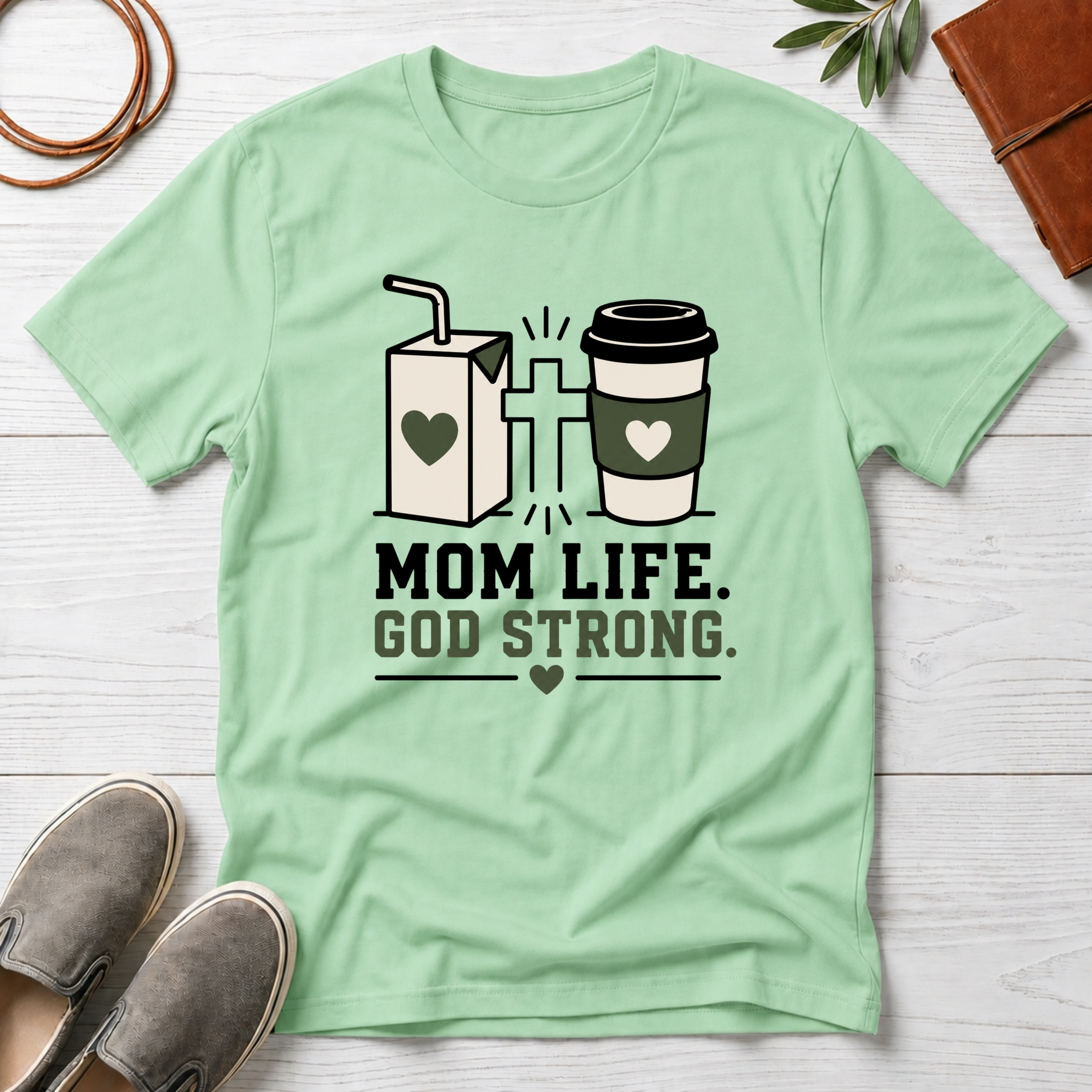 Mom Life God Strong T-Shirt