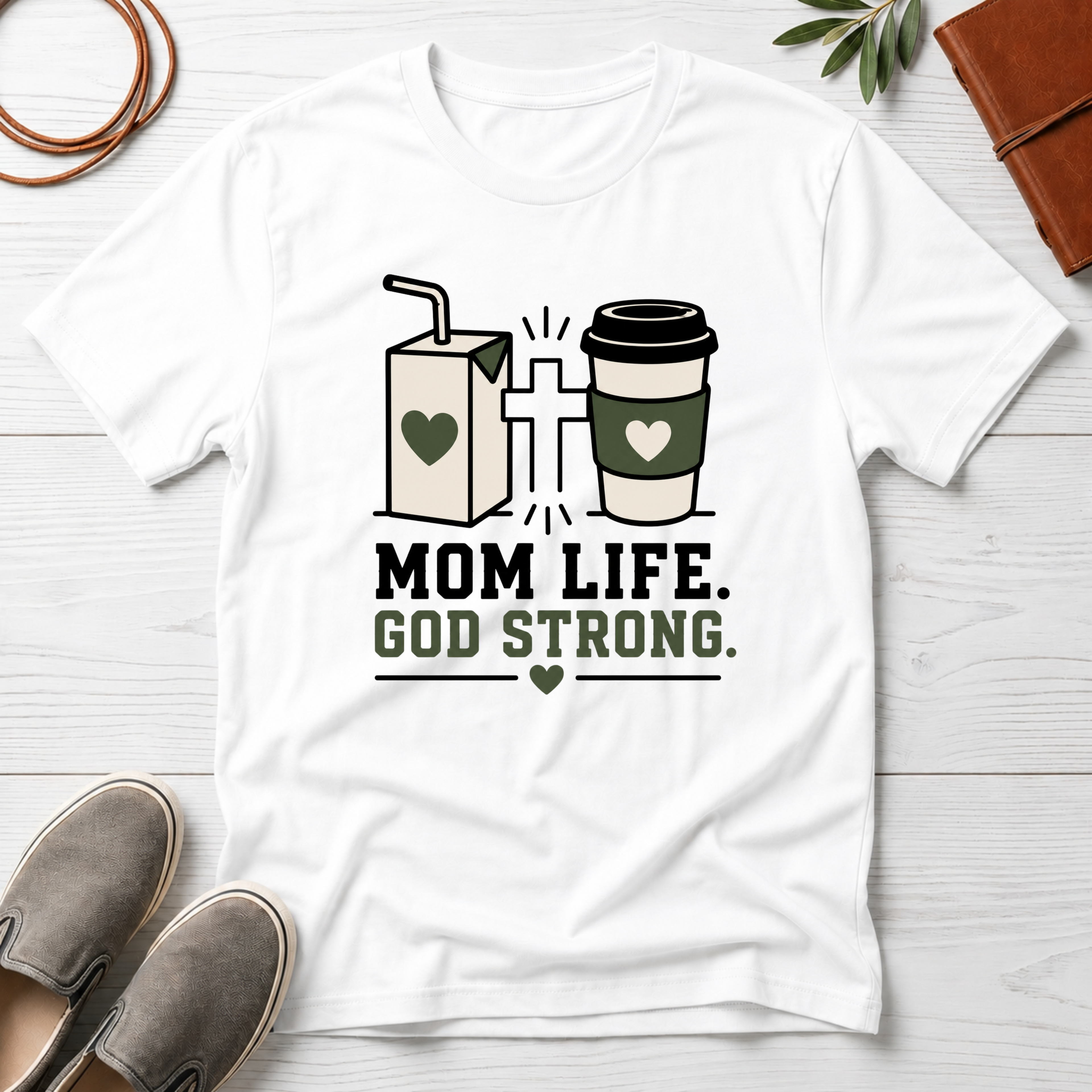 Mom Life God Strong T-Shirt